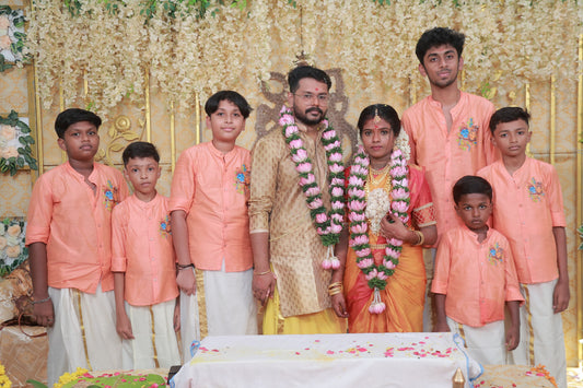 Colorful Radha-Krishna embroidery motif -KBBKDS003