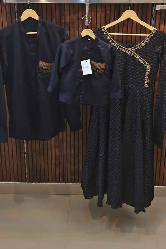 Midnight Gold Black Family Elegance Set - KBFC008