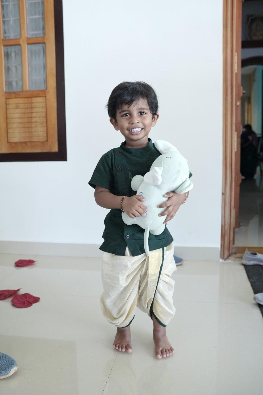 Classic Boy Side Button Kurta and Dhoti - KBBKM002