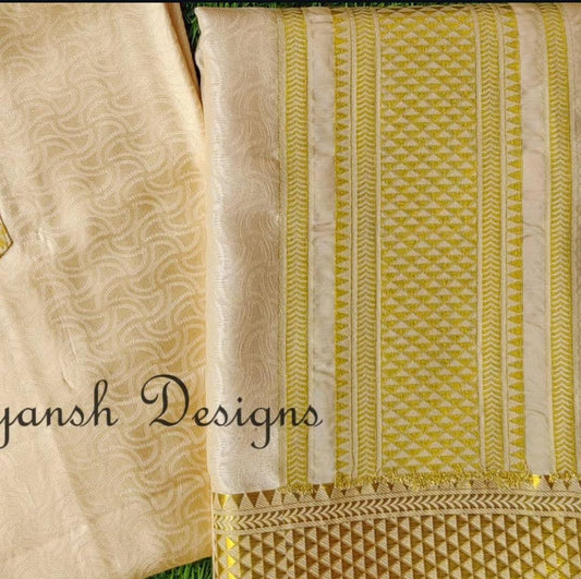 Sovereign Ivory Silk Kurta & Dhoti - RDMWK003