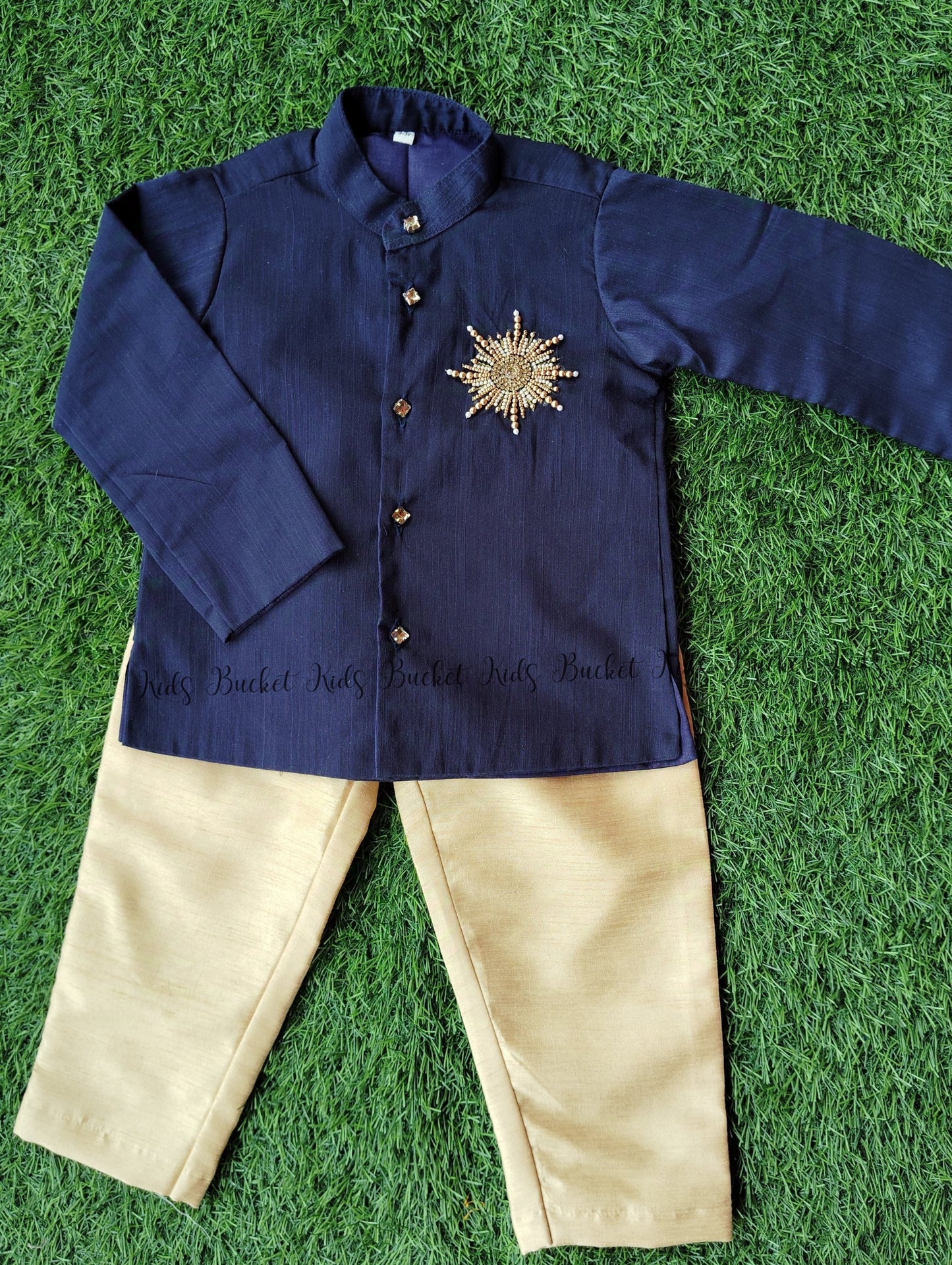 Sun Hand Work Kurta and Normal Pant-KBBHK003