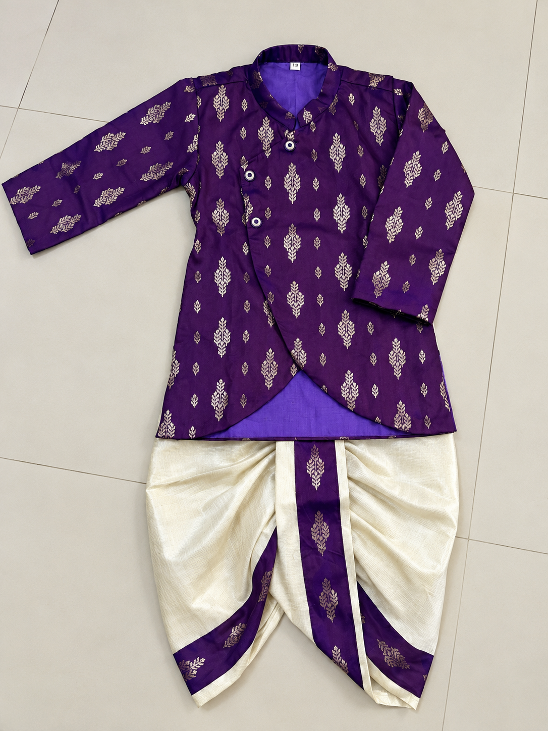 Brocade Kurtha with Dhoti -RD