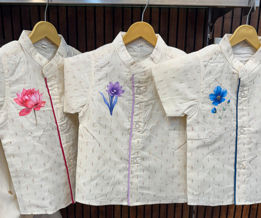 Ivory Bloom Classic Shirt