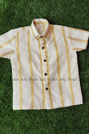 Half Inch Stripes Shirt & Dhoti - KBBSD013