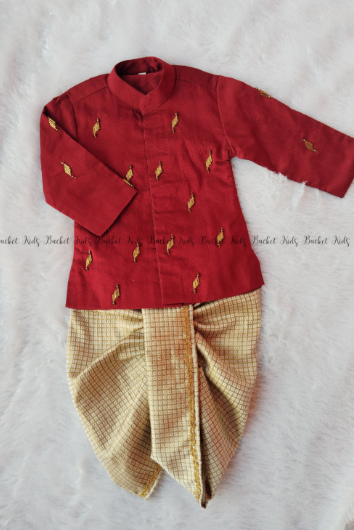 Rudra Handwork Kurta Dhoti Set - KBBHK009