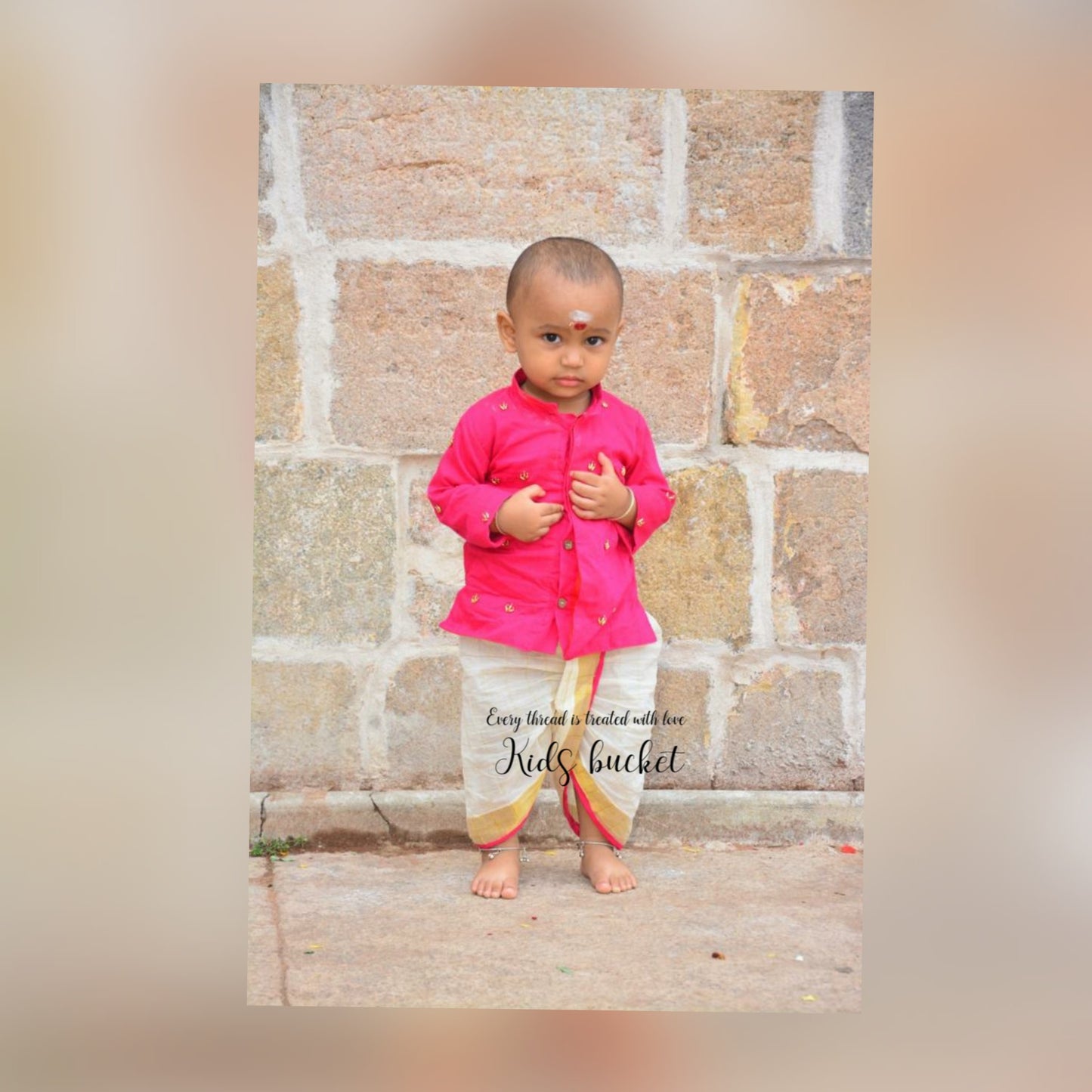 Buttas Work Kurta and Dhoti Pant Set - KBBHK003