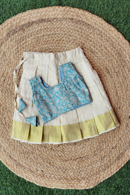 Banarasi Brocade Top & Zeri Skirt - KBGP002