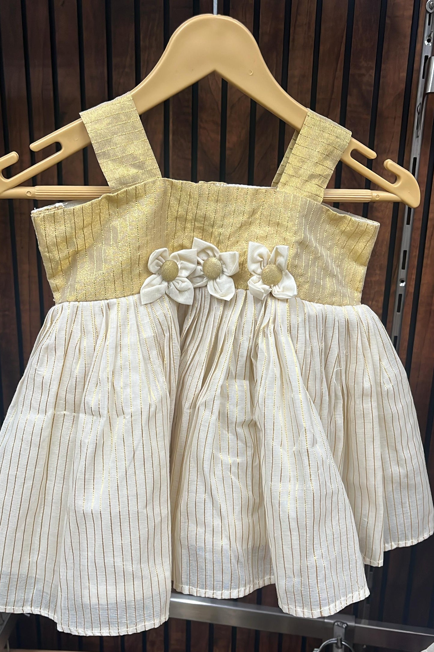 Golden Grace Baby Frock - KBGF020