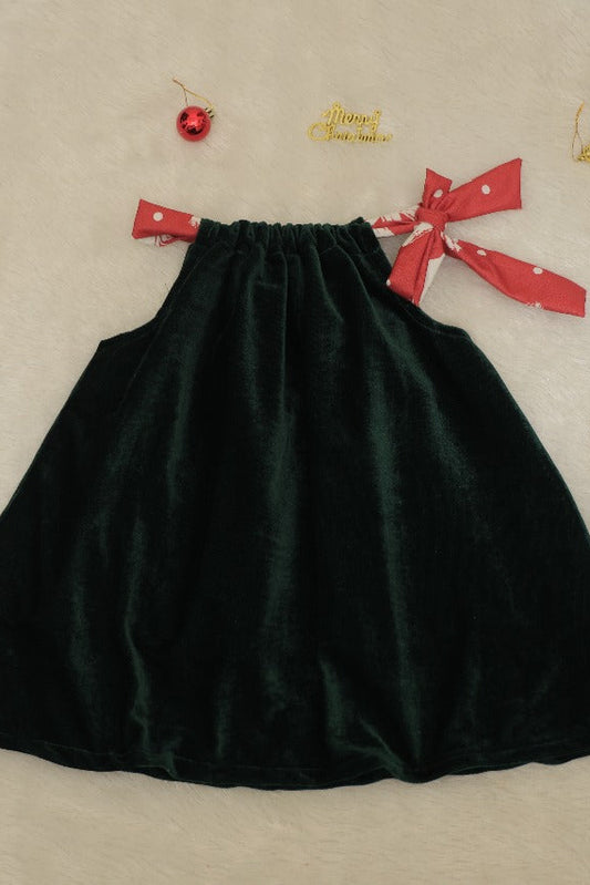 Ruby Bow Christmas Dress - KBGXF001