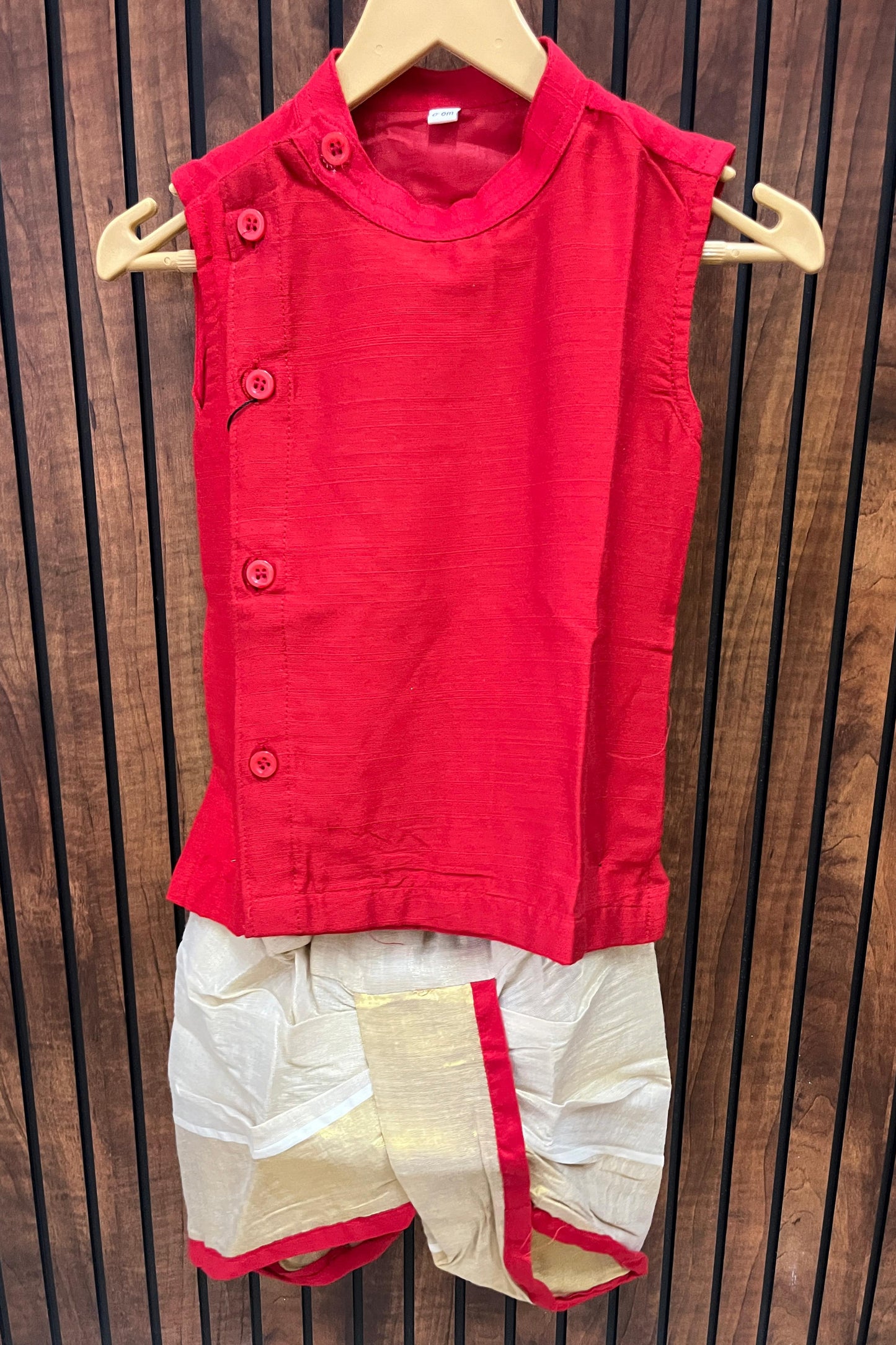 Classic Boy Side Button Kurta and Dhoti -  KBBKM002