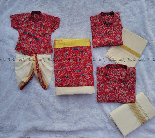 Ajrak Family Combo - KBFCA001