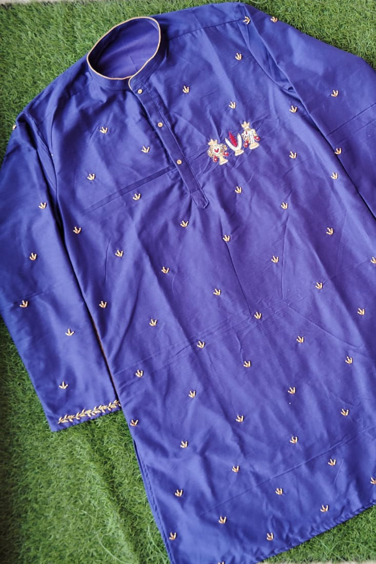 Lord Venkateshwara Themed Kurtha-KBDSCPB001