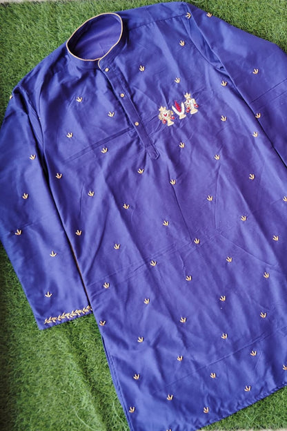 Lord Venkateshwara Themed Kurtha-KBDSCPB001