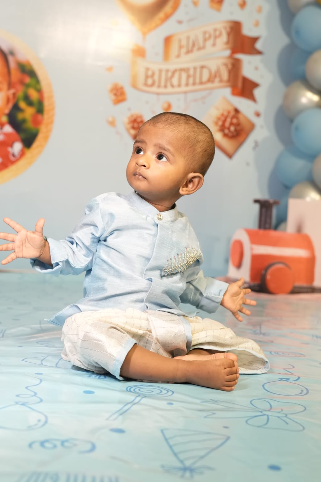 Sky Feather Kurta Set - KBBHK006