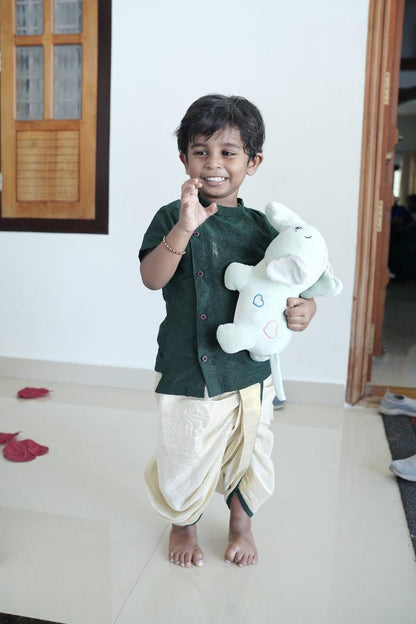 Classic Boy Side Button Kurta and Dhoti -  KBBKM002