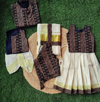 Ajrak Family Combo - KBFCA001