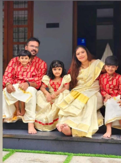 Ajrak Family Combo - KBFCA001