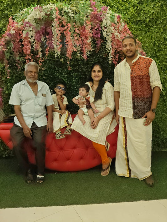 Ajrak 3 pattern Mix Family Combo  - KBSATC007