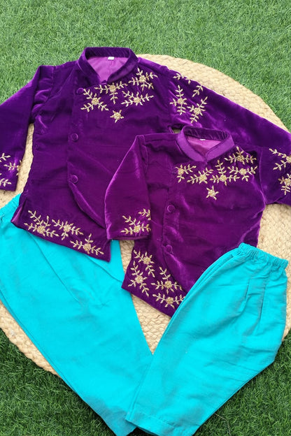 Hand Made Zerdosi Work Kurta and Dhoti - KBBHK029