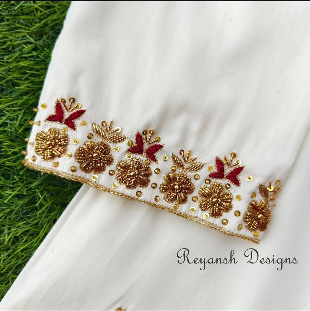 Kerala Crown Embroidered Kurta–Dhoti - RDMWK004