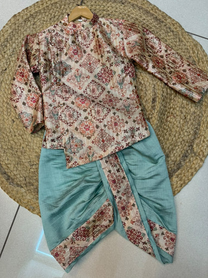 Cotton Kurtha with dhoti -RD