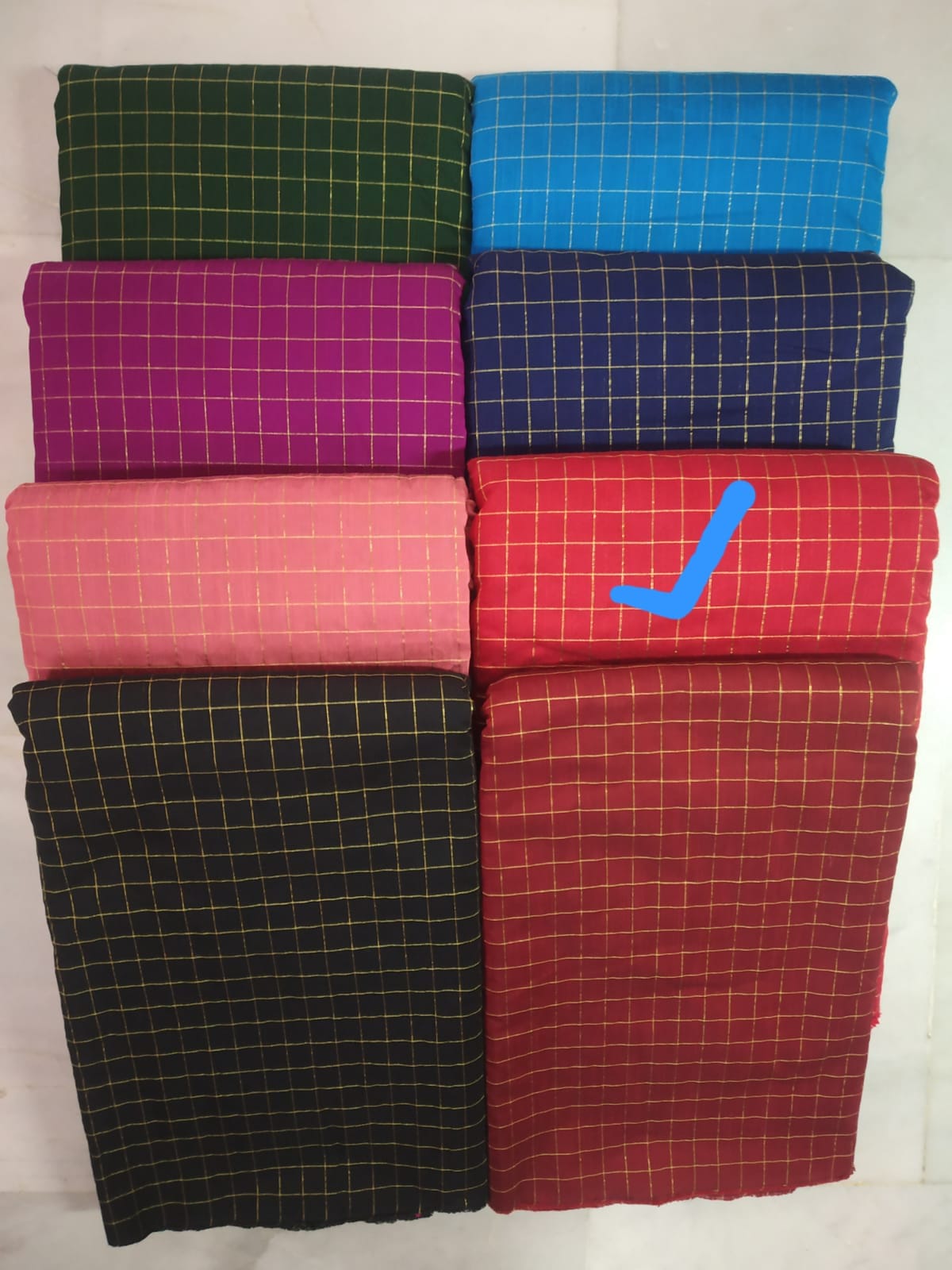 Cotton Check Kurtha-KBCCK-113