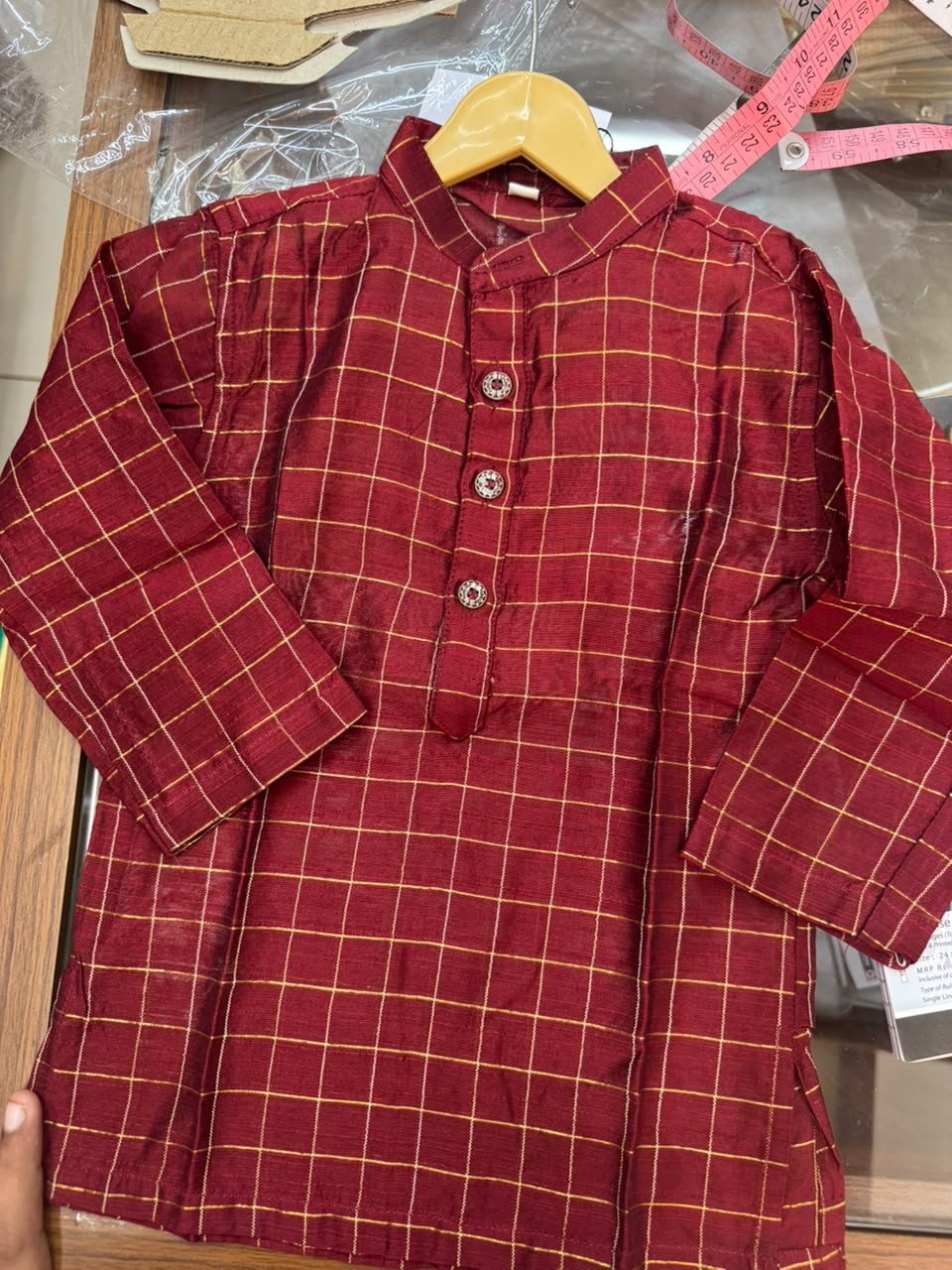 Cotton Check Kurtha-KBCCK-113