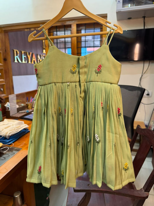 Mul Chanderi Frock -RDKBMCF011