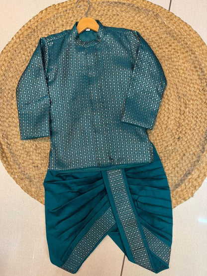 Brocade kurtha with dhoti- RD