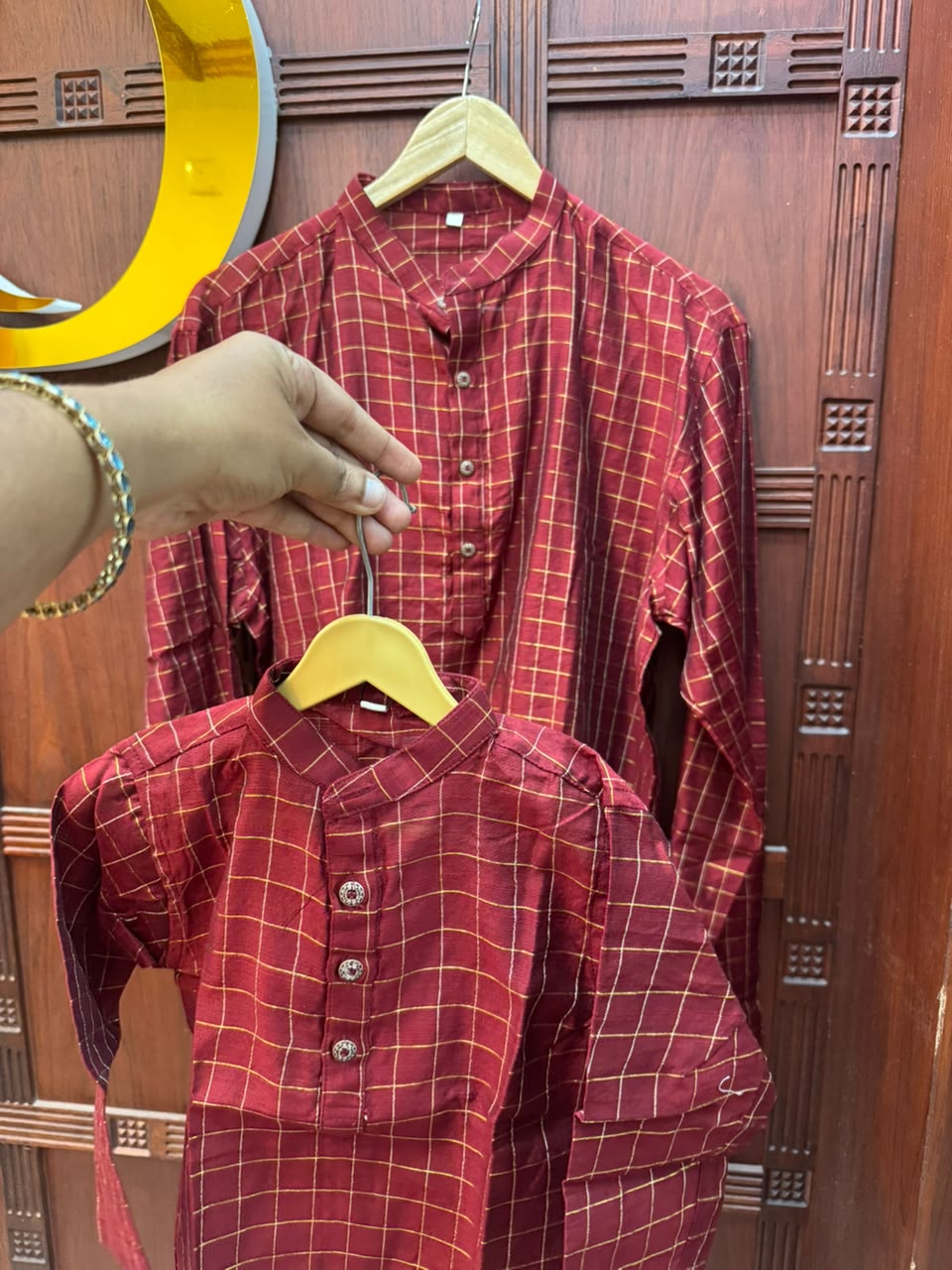Cotton Check Kurtha-KBCCK-113